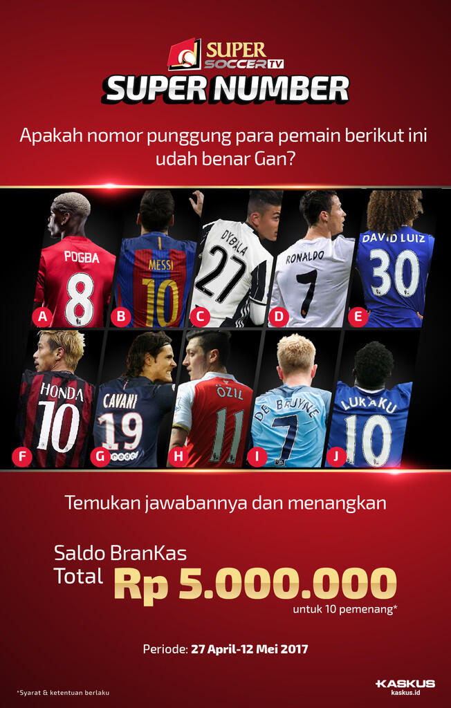 Ngaku Gila Bola Gan? Coba Tebak Ini Benar Atau Salah