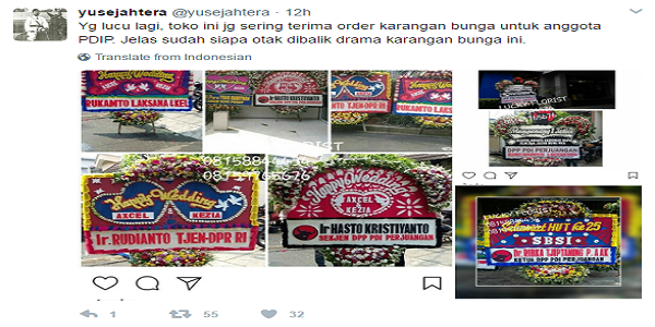Kbanjiran Psanan Karangn Bunga, LUCKY FLORIST : Omzet hari ini meroket