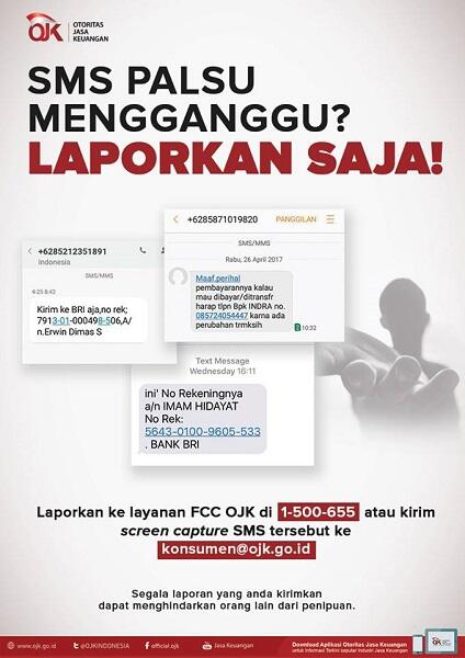 Sering Dapet SMS Penipuan? Laporin Di Mari Gan!