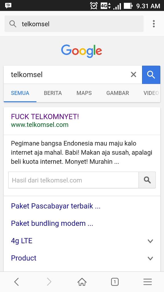 Situs Telkomsel Dibajak