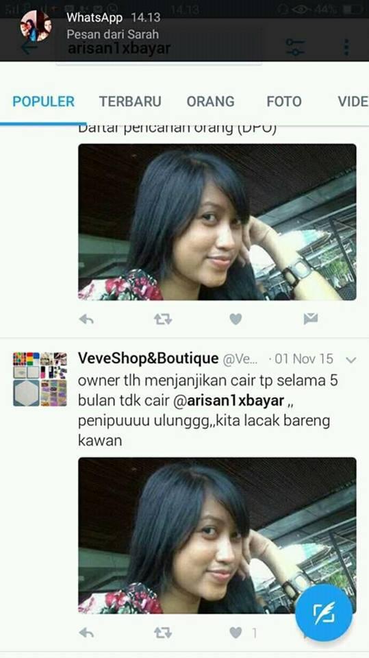 Penipuan oleh mahadewicatering rekening atasnama GRAHITA EMMA PUTRI dan AMMAR