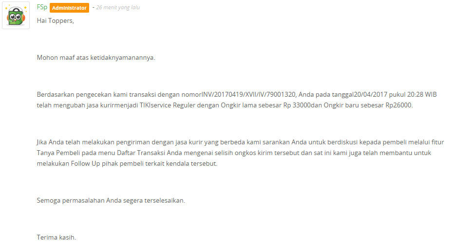 Buruknya system Tokopedia yang berakibat pemotongan saldo sepihak