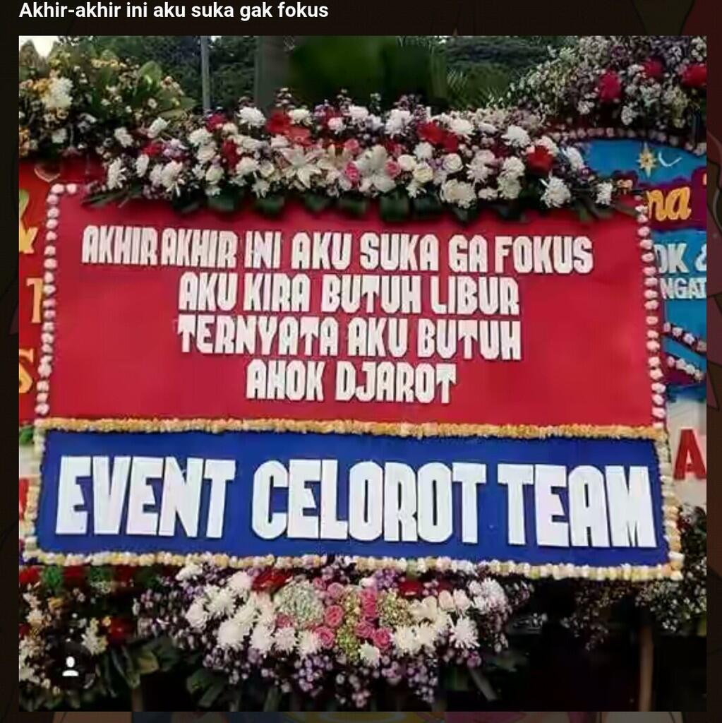 20 Bunga untuk Ahok yang Kata-Katanya Paling Kocak!