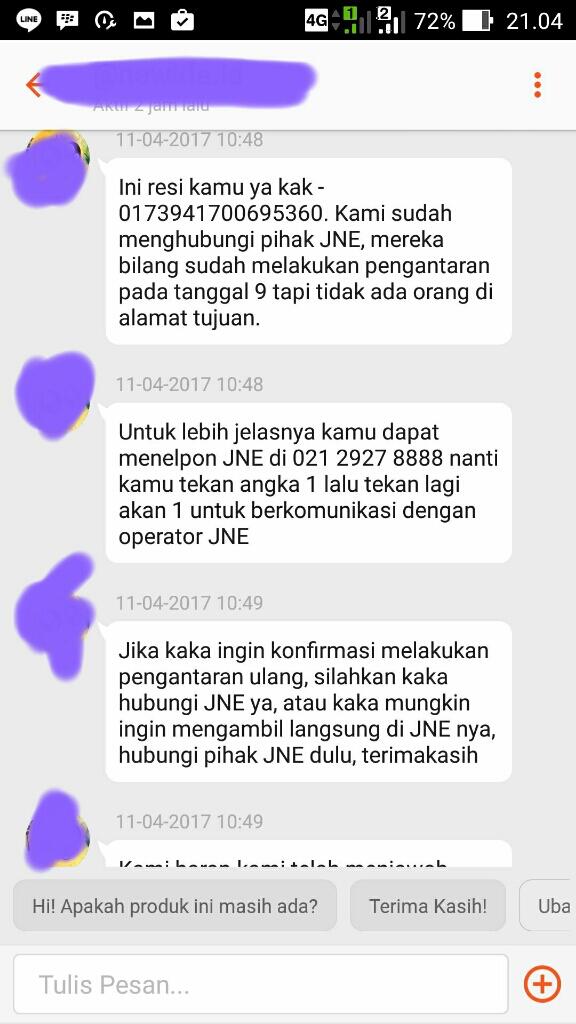 Kecewa Dengan Pelayanan Jne