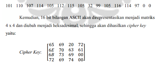 cara menghitung cipher key citra digital aes rijndael 128 bit