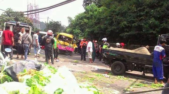 Kecelakaan di Ciloto Puncak Diduga karena Bus Kitrans Rem Blong