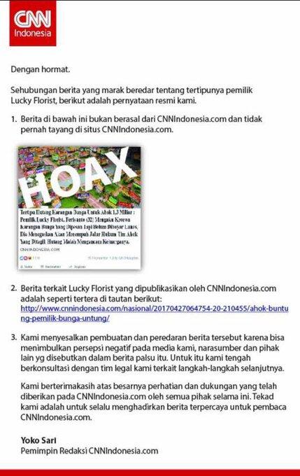 ☆Bunga untuk Ahok-Djarot Juga Menyebar ke Medan