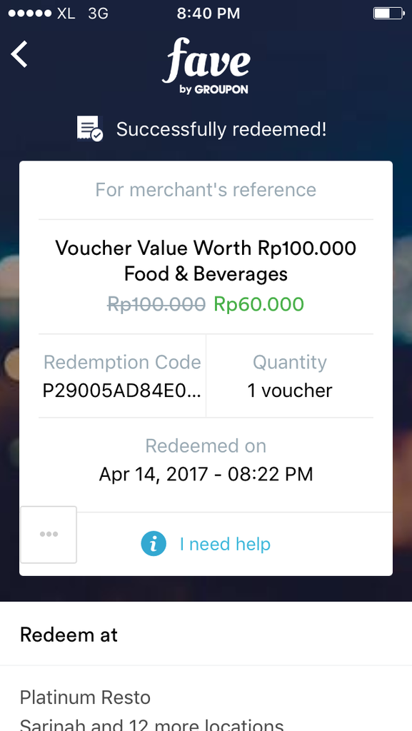 Hati-hati beli Voucher Di Fave by Groupon untuk Voucher Platinum
