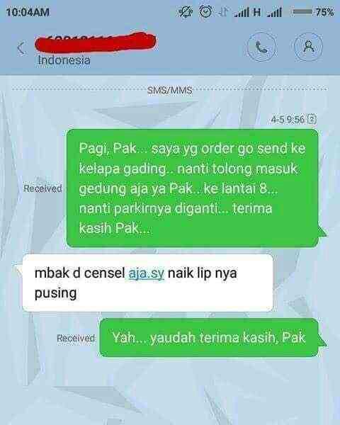 Ngakak Liat Chat Para Driver Ojek Online &amp; Penumpangnya