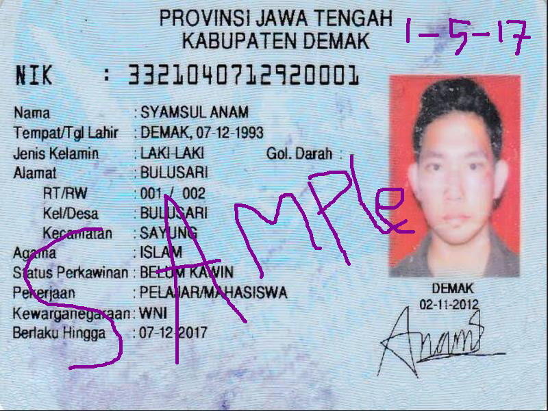 Penipuan oleh Sdr. SYAMSULANAM
