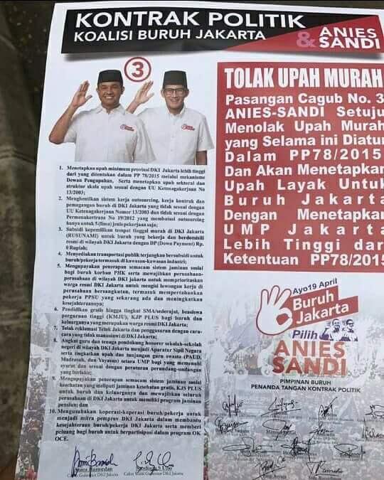 Buruh Yang Bakar Karangan Bunga Ahok-Djarot Minta Maaf