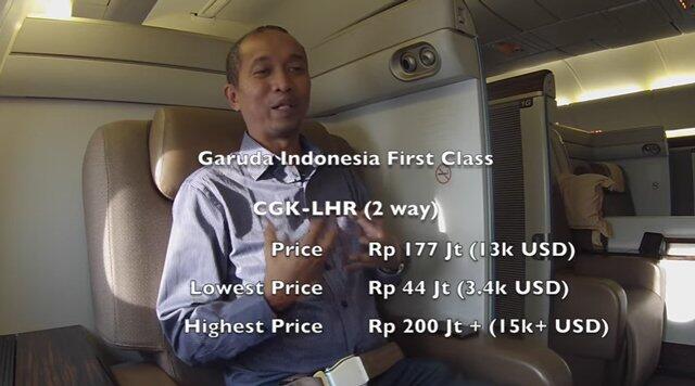 PENGALAMAN SERU NAIK FIRST CLASS GARUDA INDONESIA