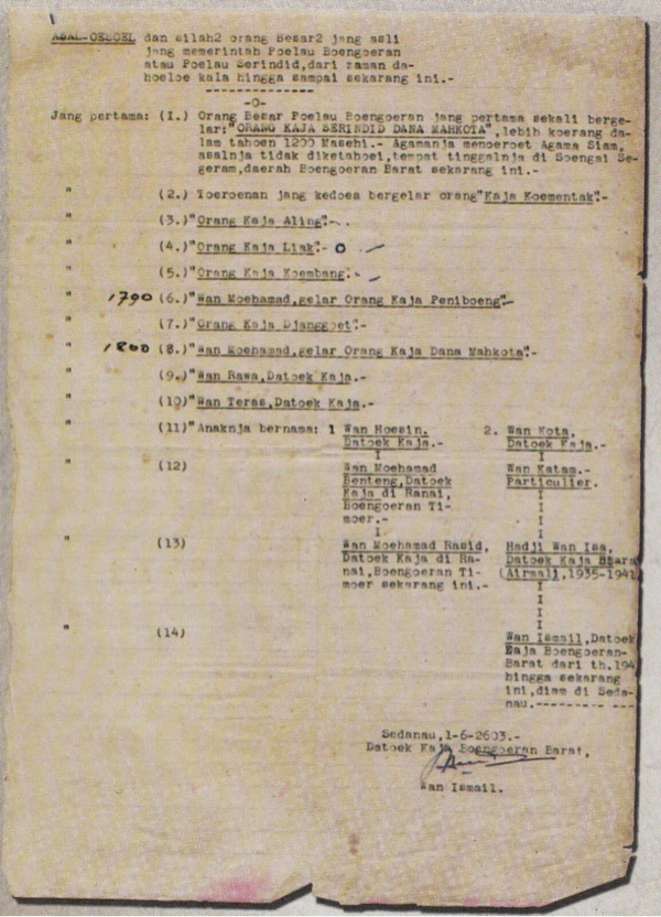 SEJARAH TERBENTUKNYA KERAJAAN DI NATUNA 