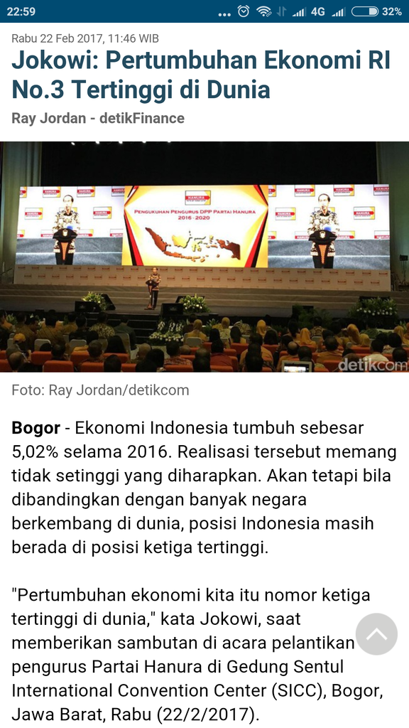 Klaim Pemerintah Jokowi bahwa Pertumbuhan Ekonomi Indonesia Terbaik 3 diDunia Hoax?