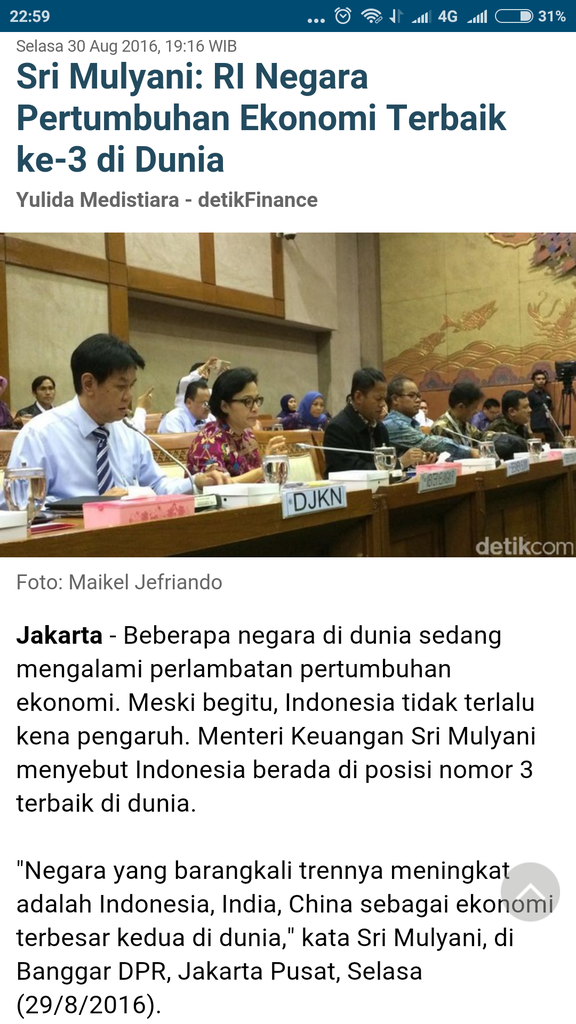 Klaim Pemerintah Jokowi bahwa Pertumbuhan Ekonomi Indonesia Terbaik 3 diDunia Hoax?