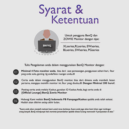 Tuliskan Suara Agan untuk Menginspirasi BenQ