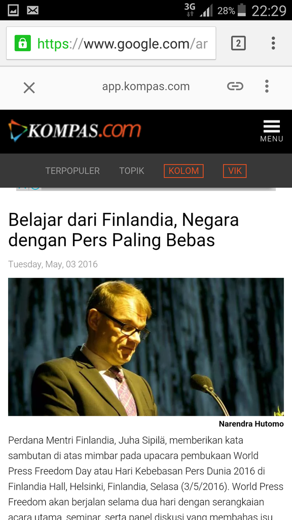 Jokowi bikin statemen Baru Indonesia Negara dgn Pers Paling Bebas diDunia..Hoax lagi?