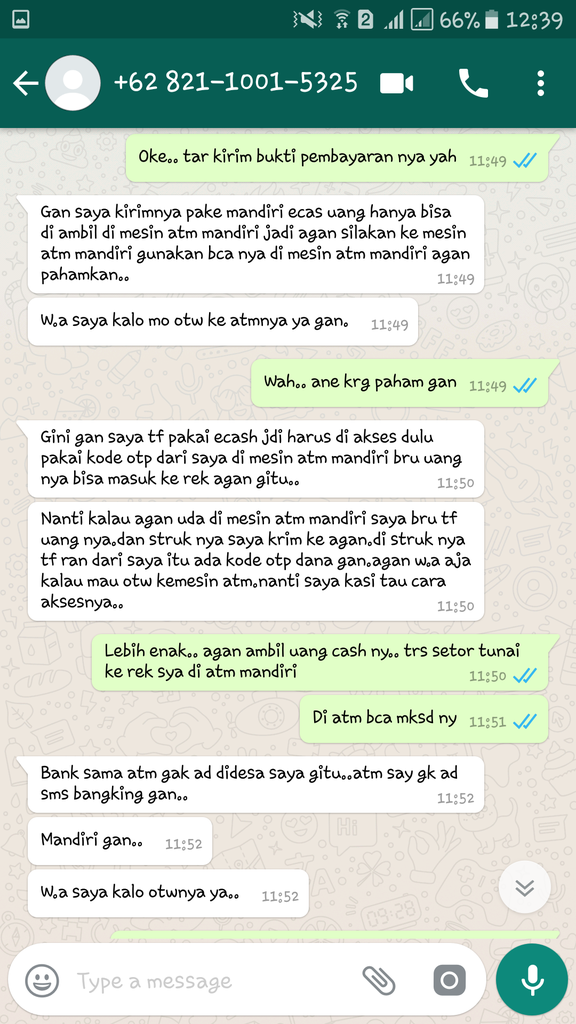 Penipuan dengan modus Mandiri e-Cash