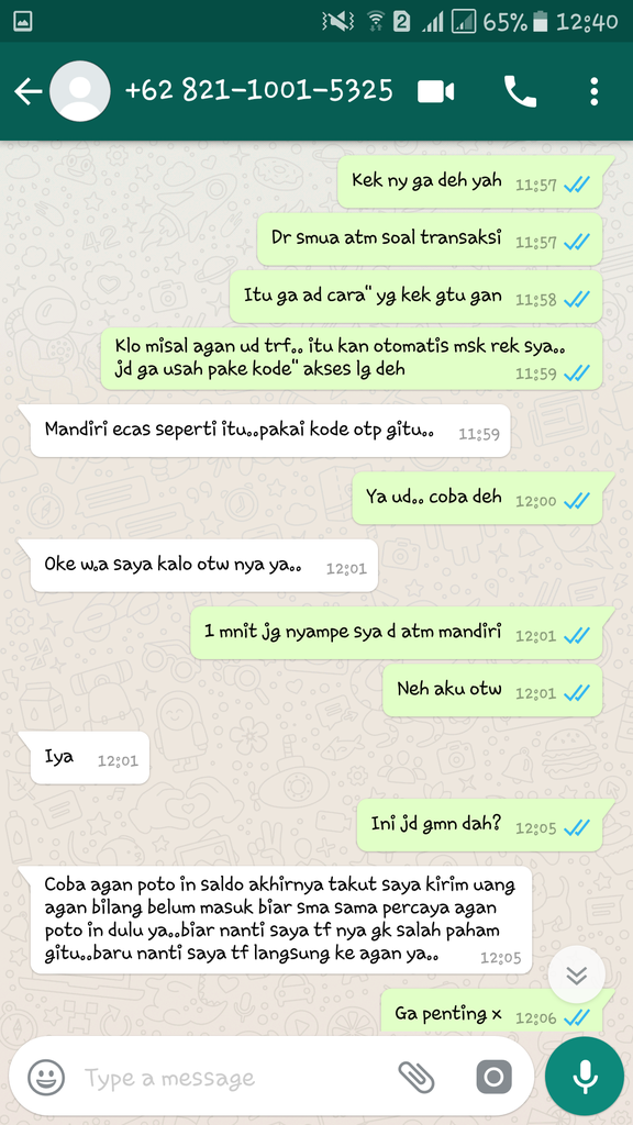 Penipuan dengan modus Mandiri e-Cash