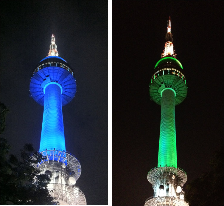 Inilah Alasan Dibalik Lampu Namsan Tower di Korea Selatan yang Selalu Berubah Warna