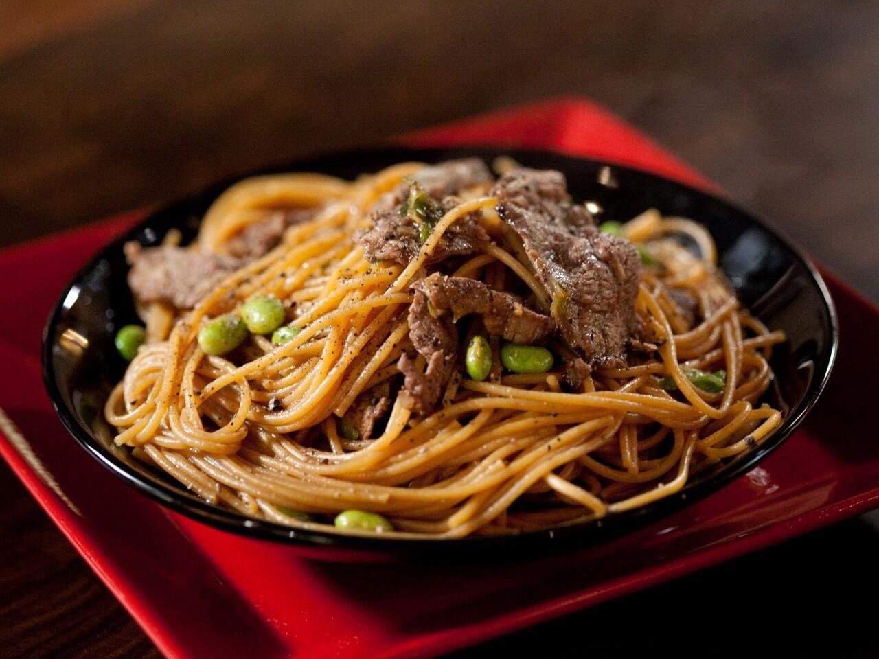 Beef teriyaki Pasta, Jepang x Italia