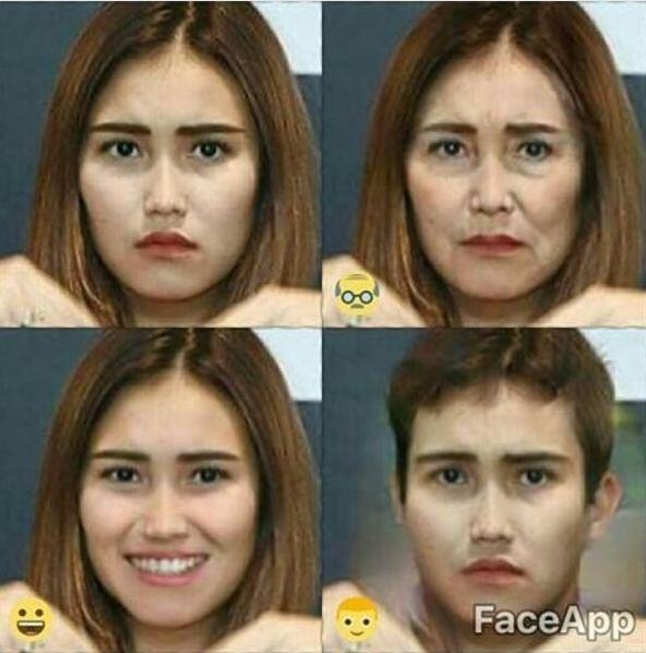 Wajah publik figur dan artis versi tua dengan aplikasi FaceApp, hasilnya kocak-kocak