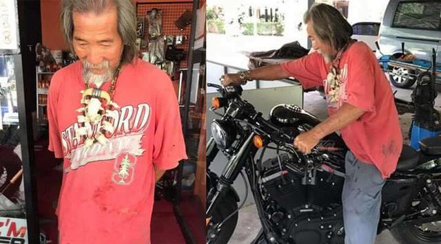 Penampilannya Lusuh, Pria yang Ingin Beli Motor Harley Dicuekin