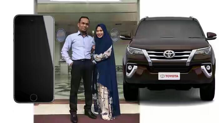 Berdalih Kumpulkan Donasi, Pasutri Ini Malah Beli iPhone7 dan Fortuner