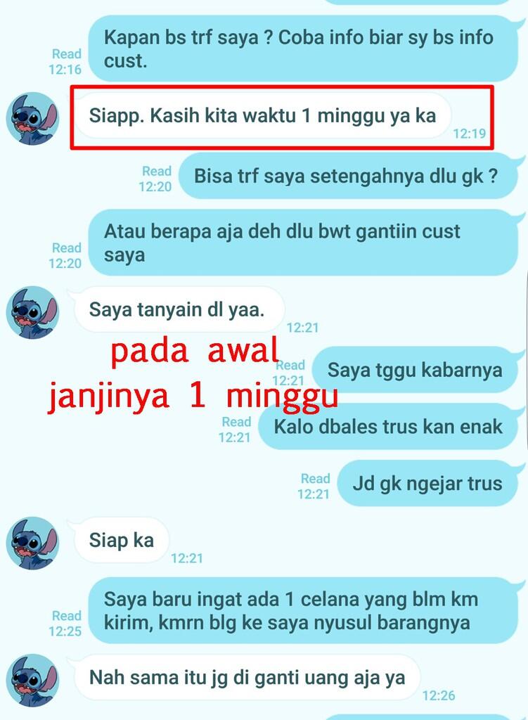 Surat Terbuka u/ GROSIRJOGGER Ricky Nurhadiansyah untuk mengembalikan Uang saya