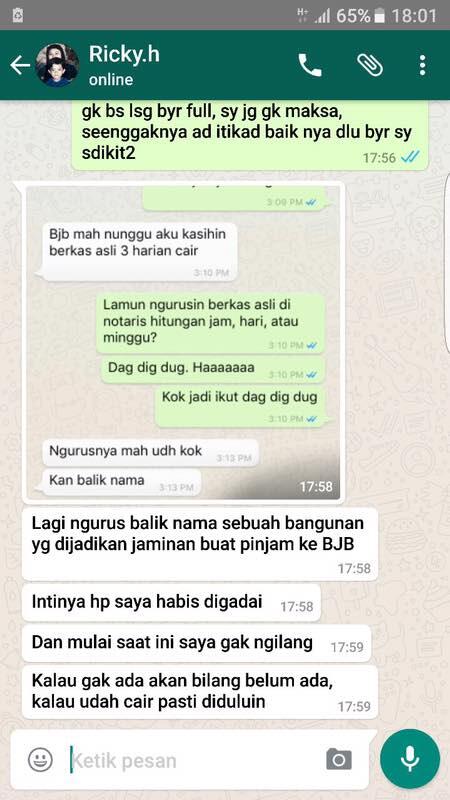 Surat Terbuka u/ GROSIRJOGGER Ricky Nurhadiansyah untuk mengembalikan Uang saya