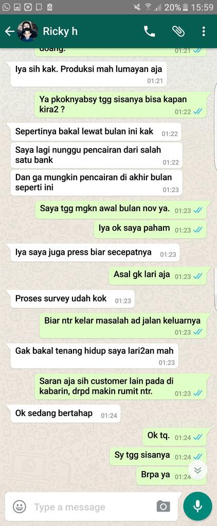 Surat Terbuka u/ GROSIRJOGGER Ricky Nurhadiansyah untuk mengembalikan Uang saya