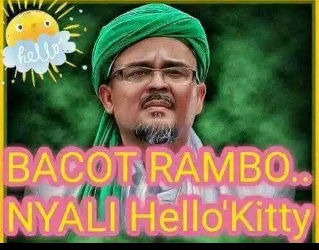 Ade Unggah Meme Soal Habib Rizieq Bacot Rambo Nyalio Kitty Ktawa
