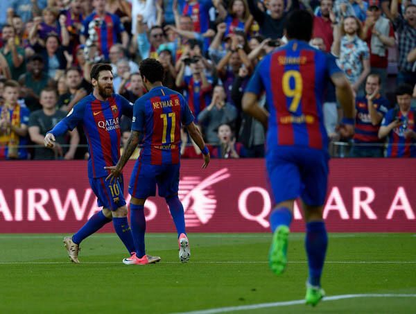 Messi, Suarez, dan Neymar Kini Sudah Cetak 100 Gol