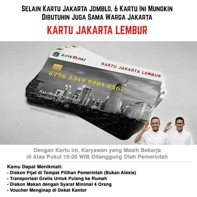 Seru Juga Kalo Wakil Gubernur Sandiaga Uno Bikin 5 Kartu Ini Untuk Warga Jakarta