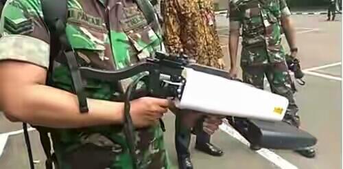 Hadapi Gangguan Drone, TNI Gunakan Tactical Drone Jammer Gun