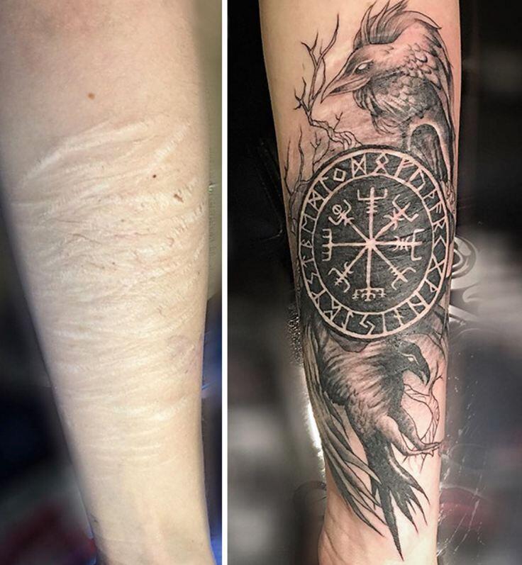 Deretan Tatto Keren yang Berasal dari Bekas Luka