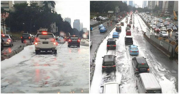 Hujan Salju di Sudirman, Jakarta? Ternyata Ini Gan yang Sebenarnya!