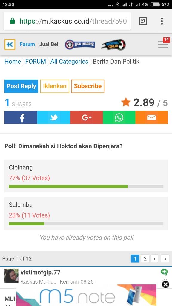 Ahok Dibawa ke Rutan Cipinang