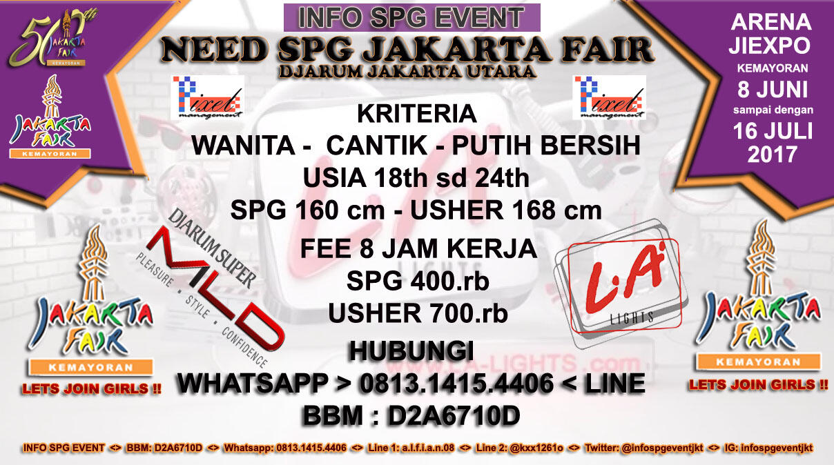 SPG PRJ Jakarta Fair 2017