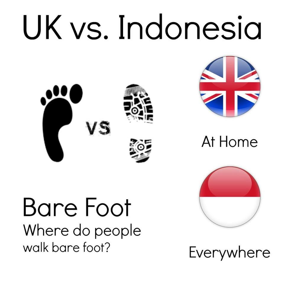 Perbedaan Orang Indonesia dengan Orang UK dari perpektif British