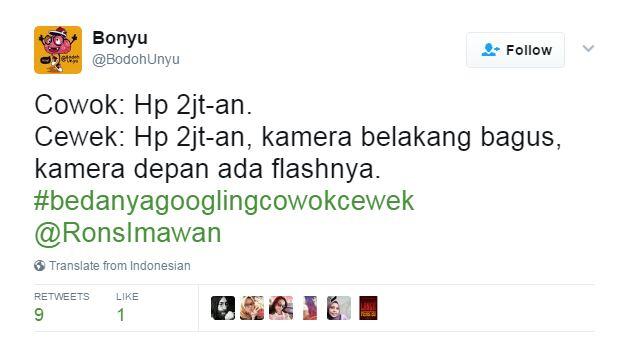 Ini lho 10 bedanya cara googlingan cewek dan cowok, kocak gan