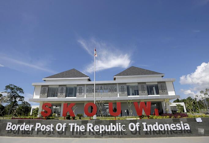 Menilik Megahnya Pos Lintas Batas Negara (PLBN) Skouw Saat ini