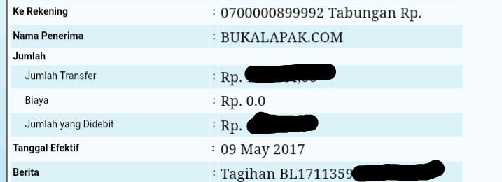 RESI BODONG BUKALAPAK