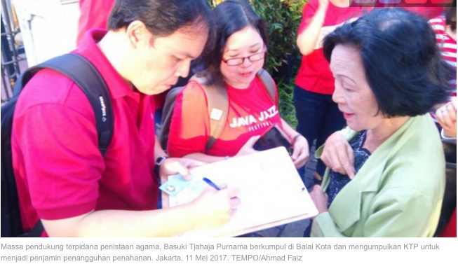 Pengumpulan KTP untuk Jaminan Pembantaran Ahok Terus Berlangsung