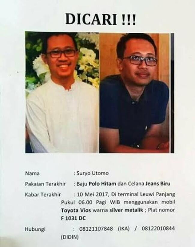 Dosen SBM ITB Hilang Usai Antar Ibunya ke Leuwipanjang Bandung
