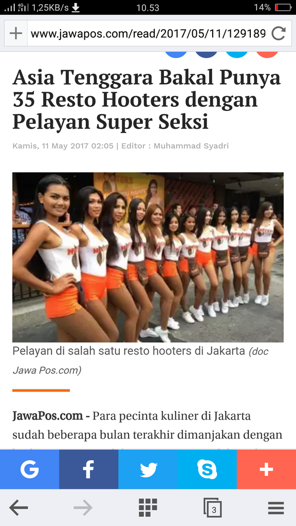 Asia Tenggara Bakal Punya 35 Resto Hooters dengan Pelayan Super Seksi
