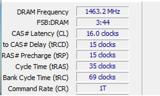 Memory timing