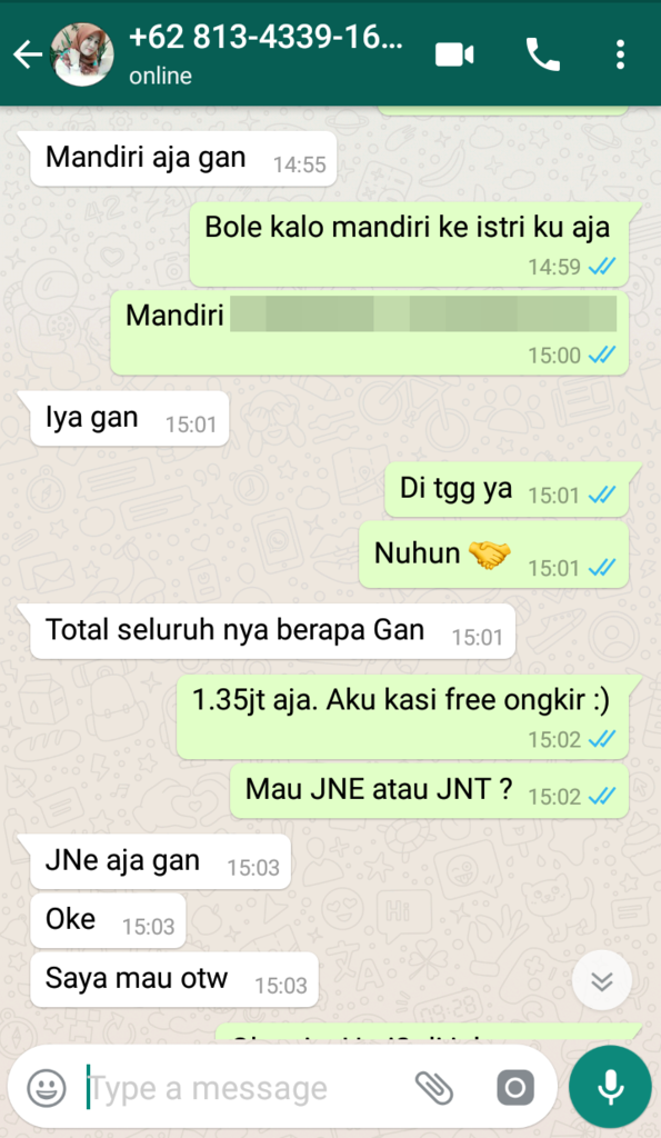 Penipu dengan metode E-Cash