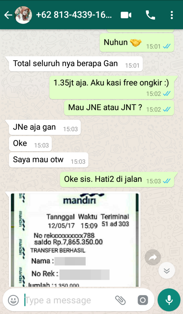 Penipu dengan metode E-Cash