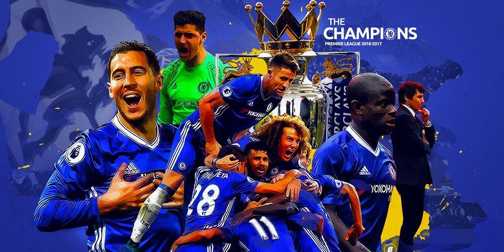 Chelsea Juara Premier League 2016/2017